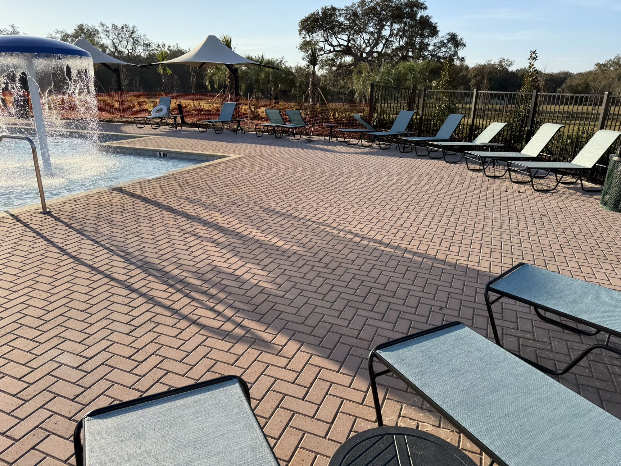 Pool deck paver installation in Tampa Bay